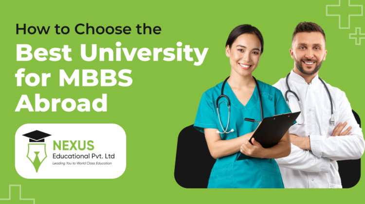 Key tips for choosing an MBBS university: accreditation, curriculum, facilities, reputation, and location.